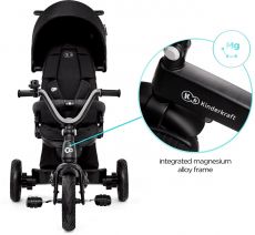 Триколісний велосипед Kinderkraft Easytwist Black